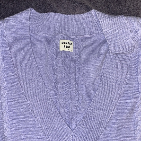 Sunday Best Light Purple Sweater Vest (BNWT) - Picture 3 of 15